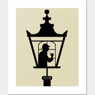 Sherlock Holmes Gas Lamp Posters and Art